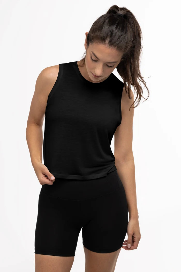 AER Relaxed Tencel Crop Top