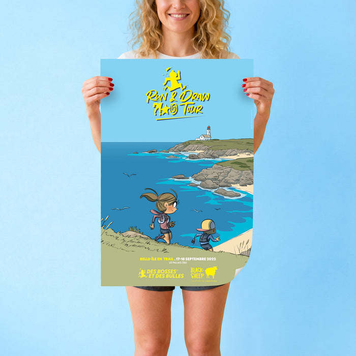 Affiche Des Bosses et Des Bulles n°5 – Belle-Île-en-Trail 2022
