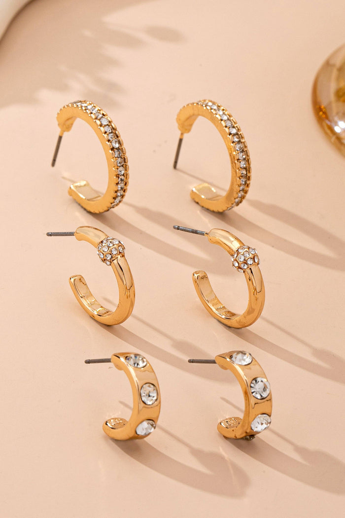 Afterglow Huggie Earring Set