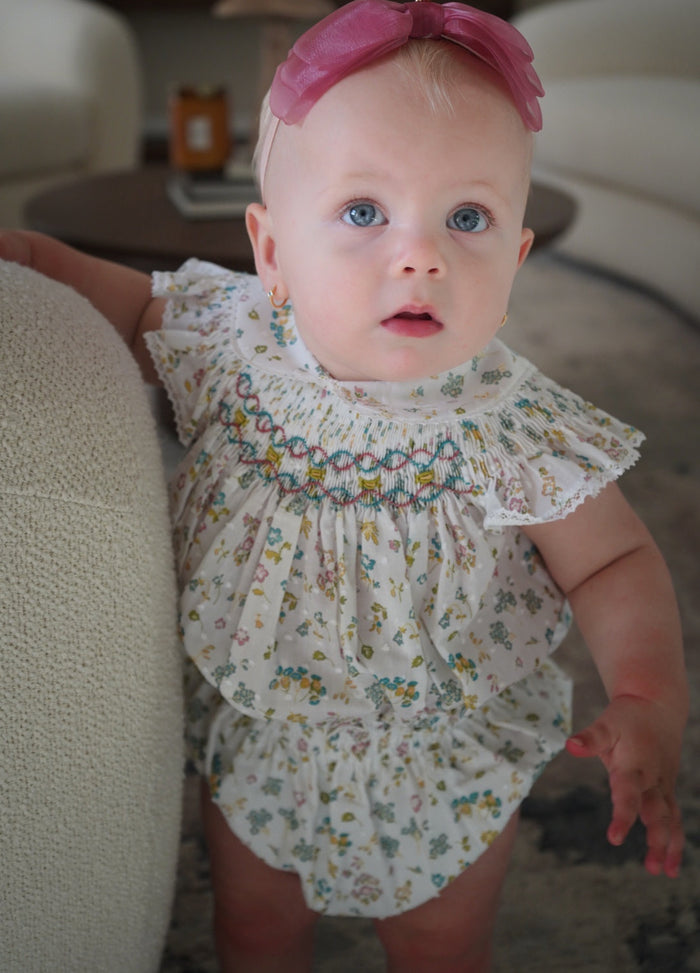 Allie Cranberry Organza Headband Wrap