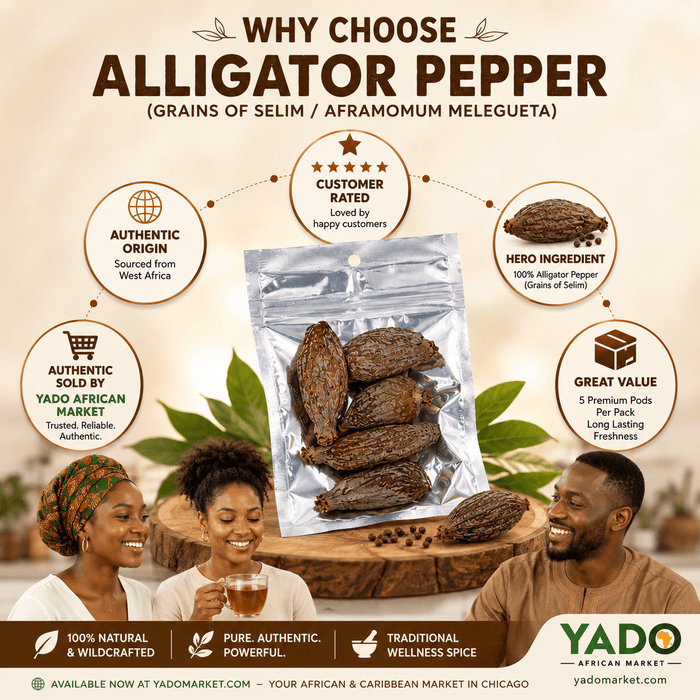 Alligator pepper pack from Yado African Market Chicago