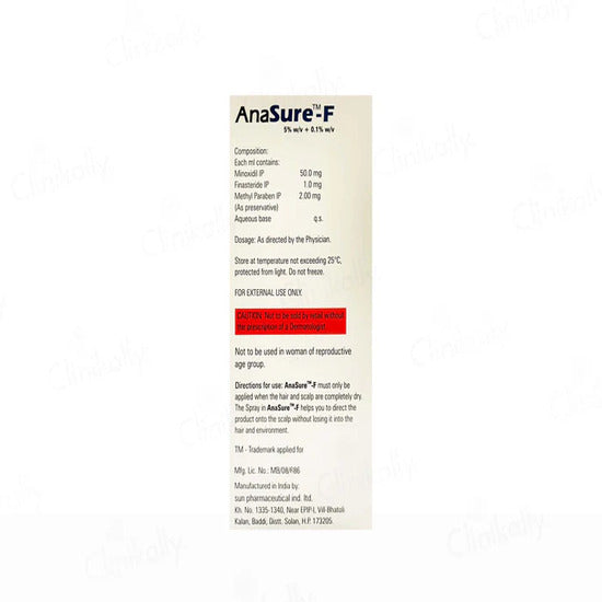 Anasure-F 5% Topical Solution 60ml
