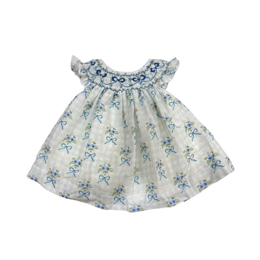 Antonella Bow Bishop Handsmocked Dress