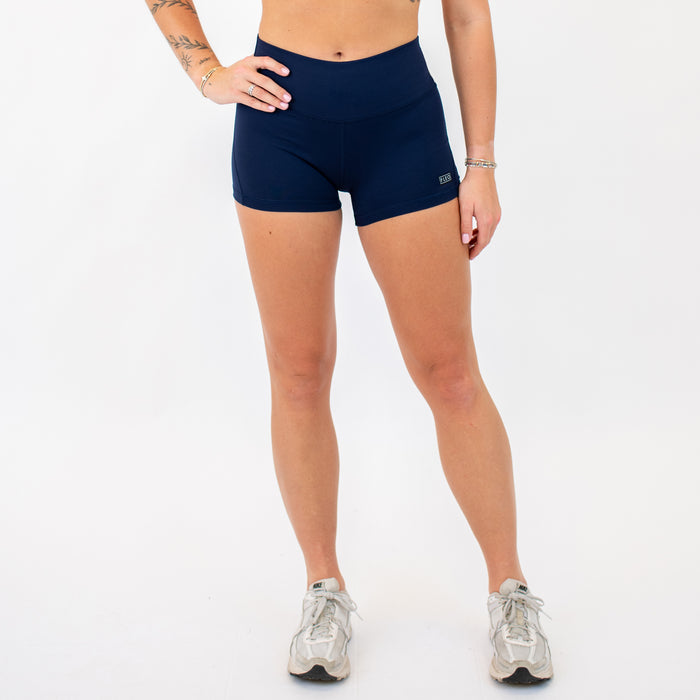 Classic Navy Apex Contour Short 3.25" - Mid Rise by FLEO - 1
