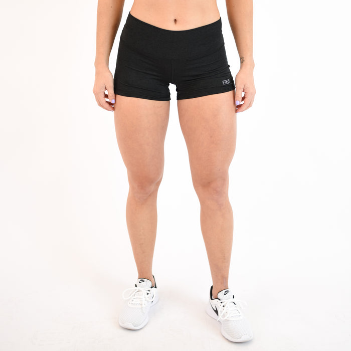 Heather Black Apex Contour Training Shorts For Women
