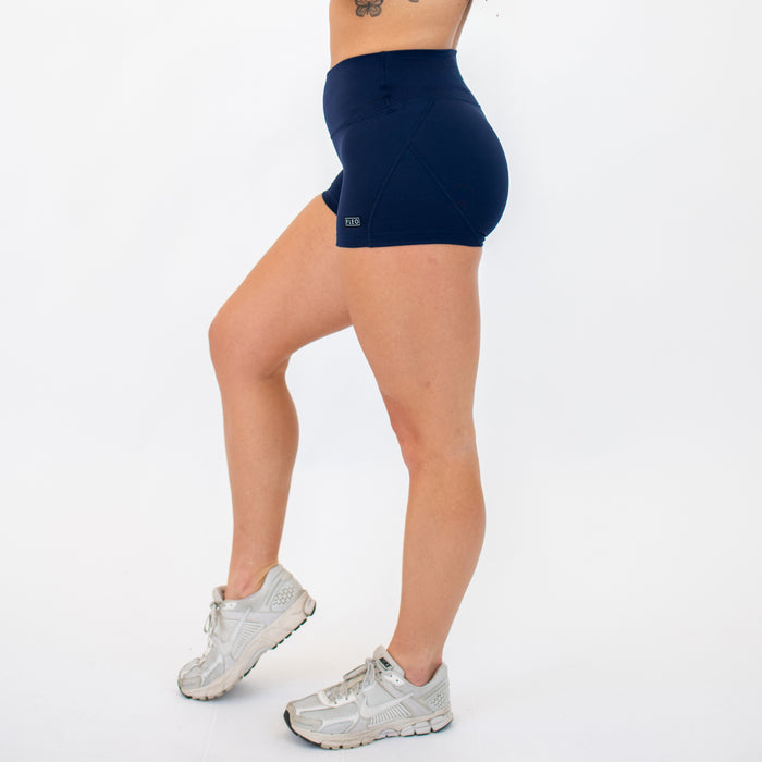Classic Navy Apex Contour Short 3.25" - Mid Rise by FLEO - 4