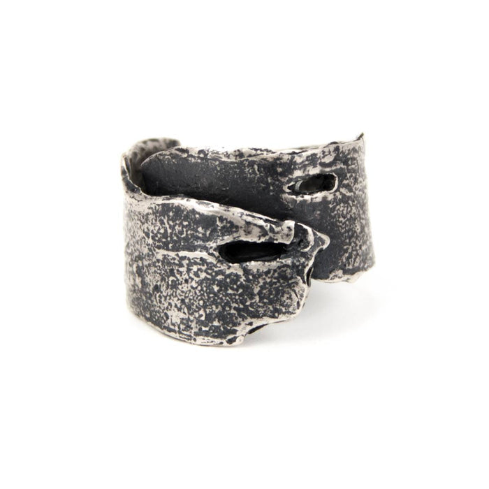 Cherry Bark Ring sterling silver