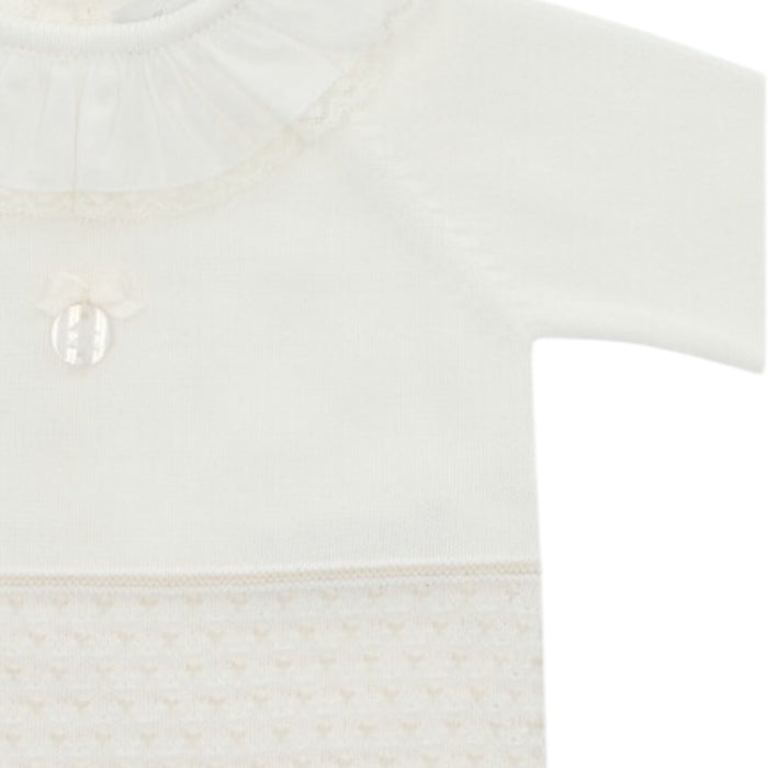 Arda Girl Off-White Knitted 3-Piece Set
