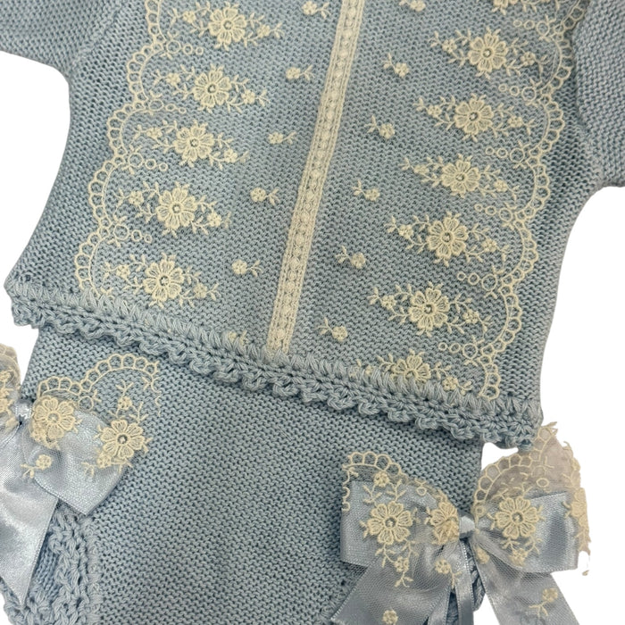 Arianna Two Luxe Light Blue 4-piece Knitted Set