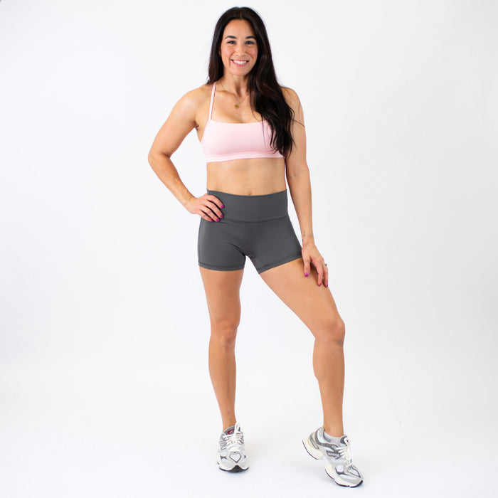 Shadow No Front Seam High Rise Spandex Shorts