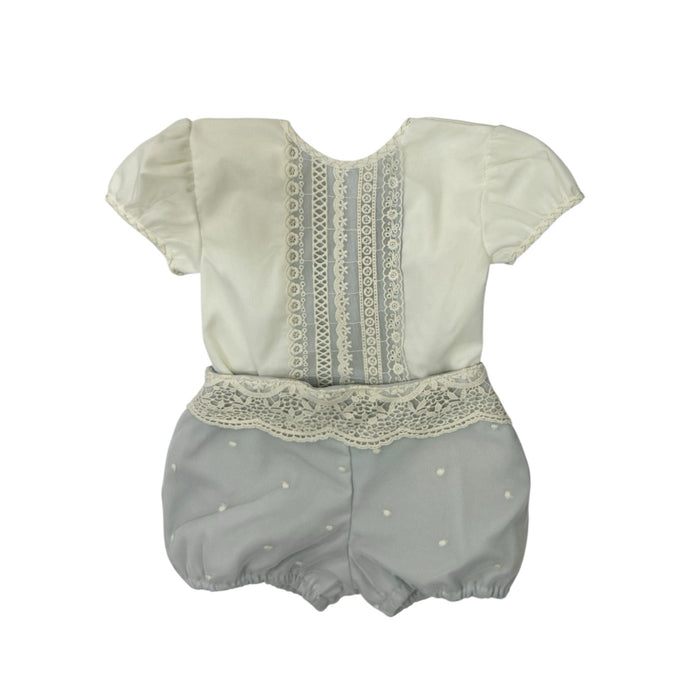 Aurora Baby Dusty Blue/Ivory 2-piece Set