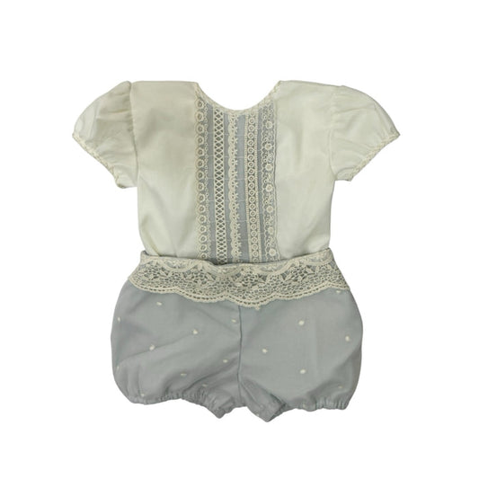 Aurora Baby Dusty Blue/Ivory 2-piece Set