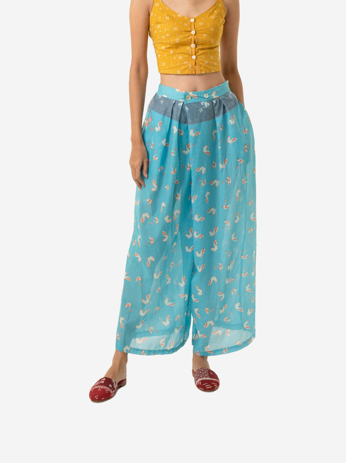 "Ayam" - Two Buttons Maxi Pants