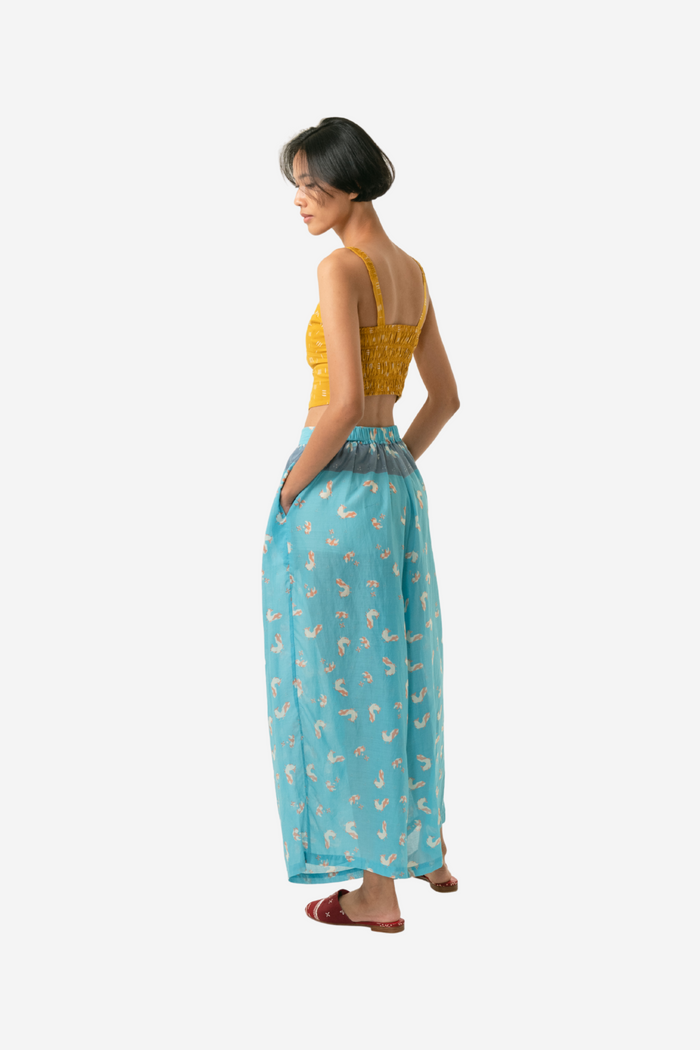 "Ayam" - Two Buttons Maxi Pants