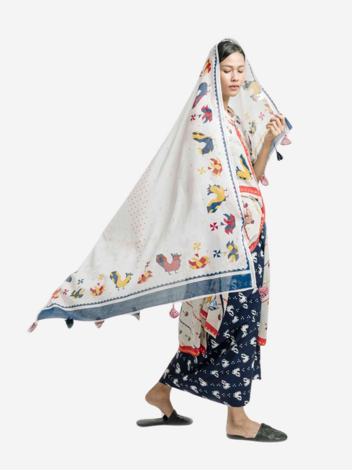 "Ayam Hias" - Shawl