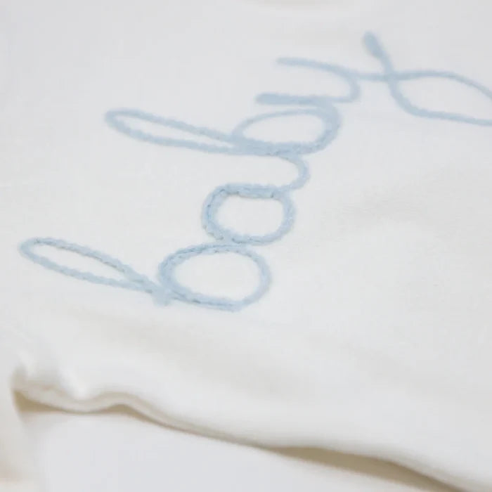 "Baby" Blue Embroidered 2 Piece Set