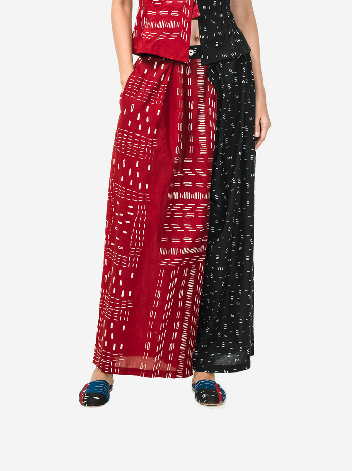 "Bambu" - Two Buttons Maxi Pants