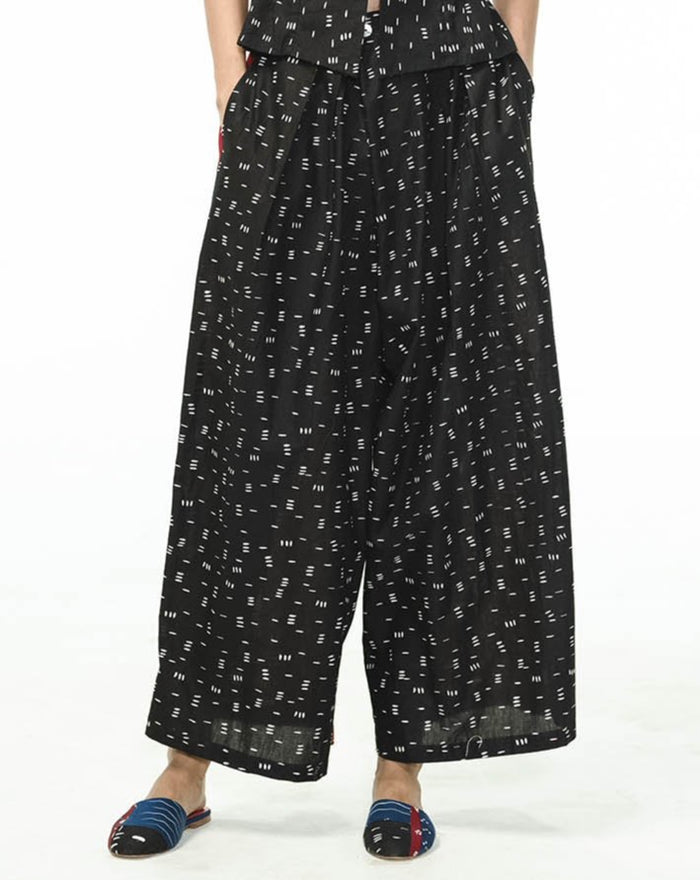 "Bambu" - Two Buttons Maxi Pants