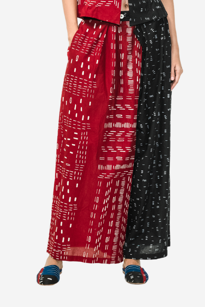 "Bambu" - Two Buttons Maxi Pants