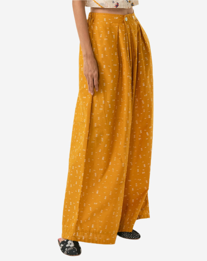 "Bambu" - Two Buttons Maxi Pants
