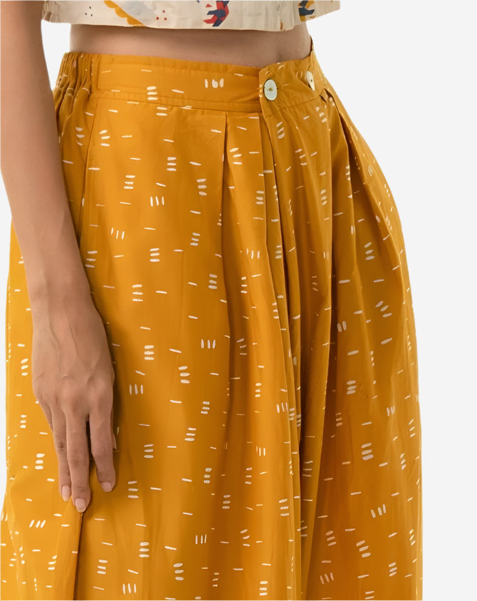"Bambu" - Two Buttons Maxi Pants