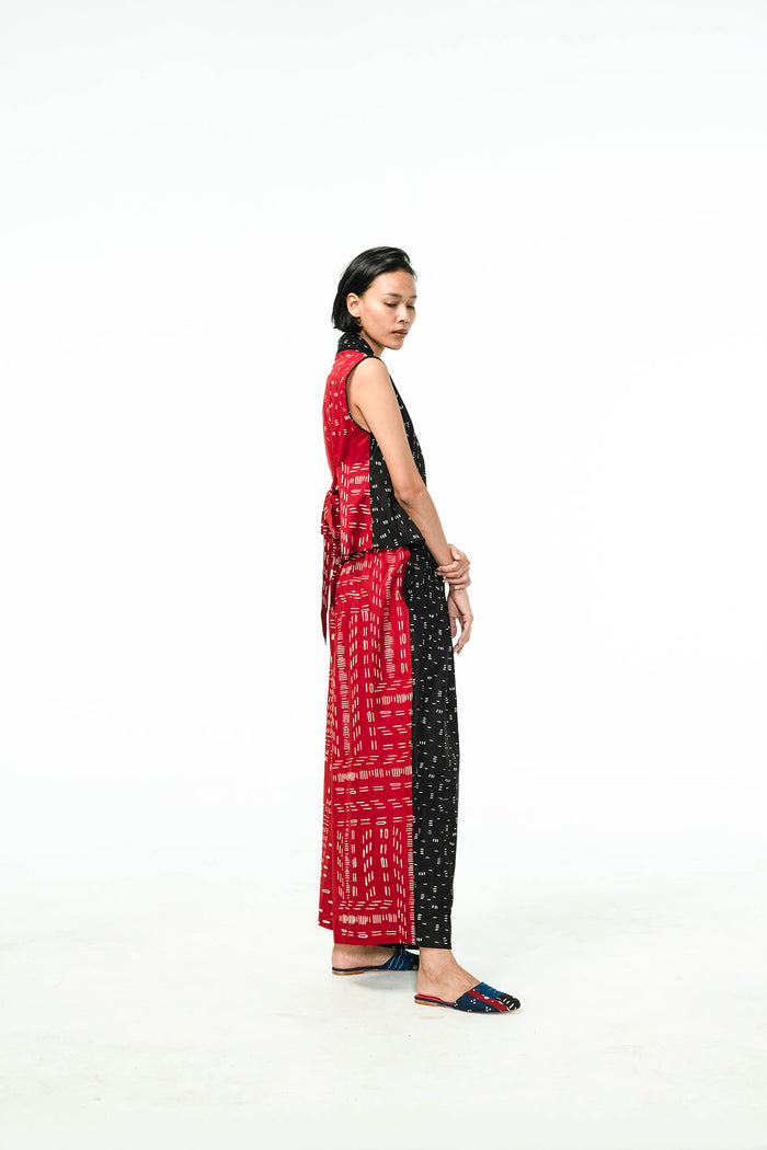 "Bambu" - Two Buttons Maxi Pants