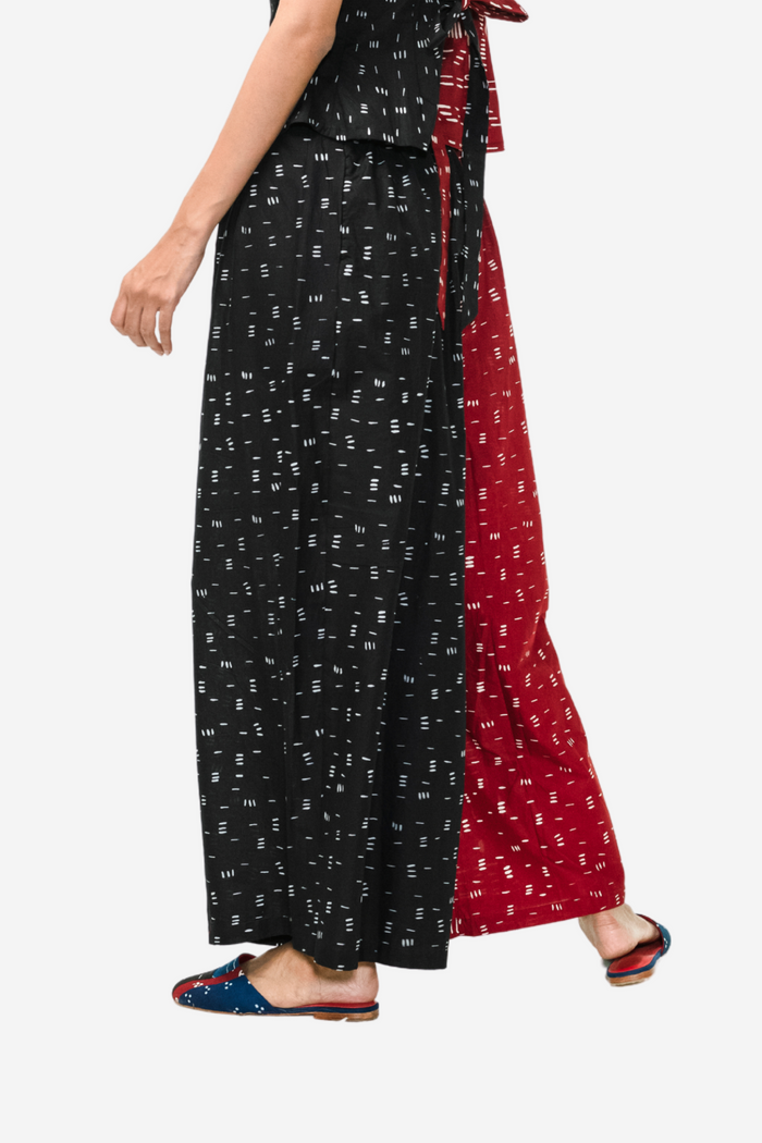 "Bambu" - Two Buttons Maxi Pants