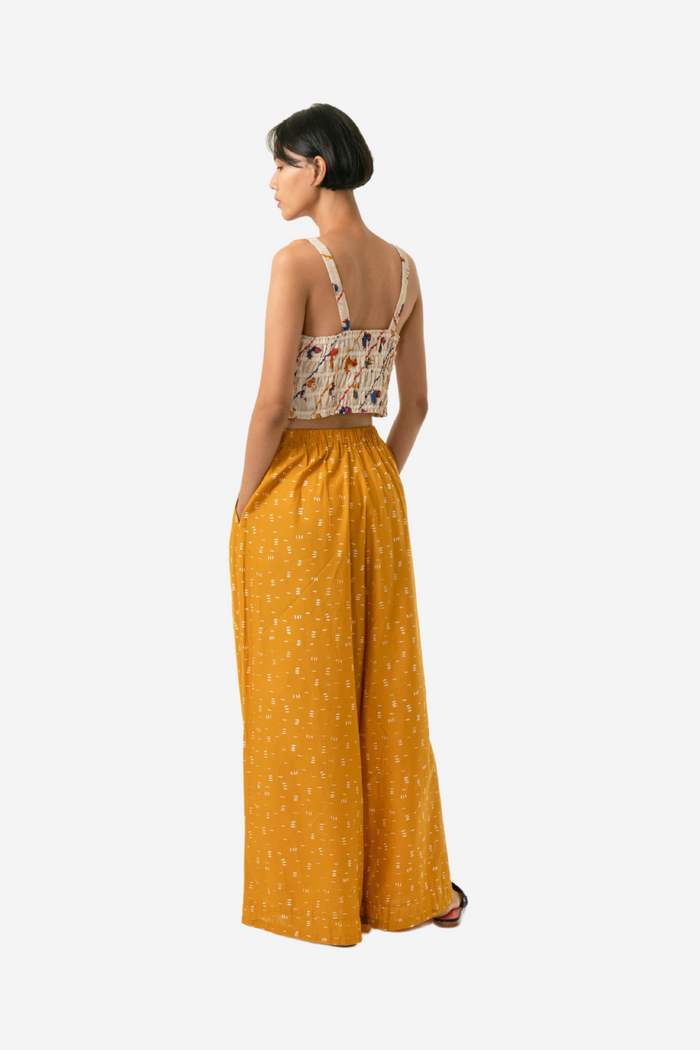 "Bambu" - Two Buttons Maxi Pants