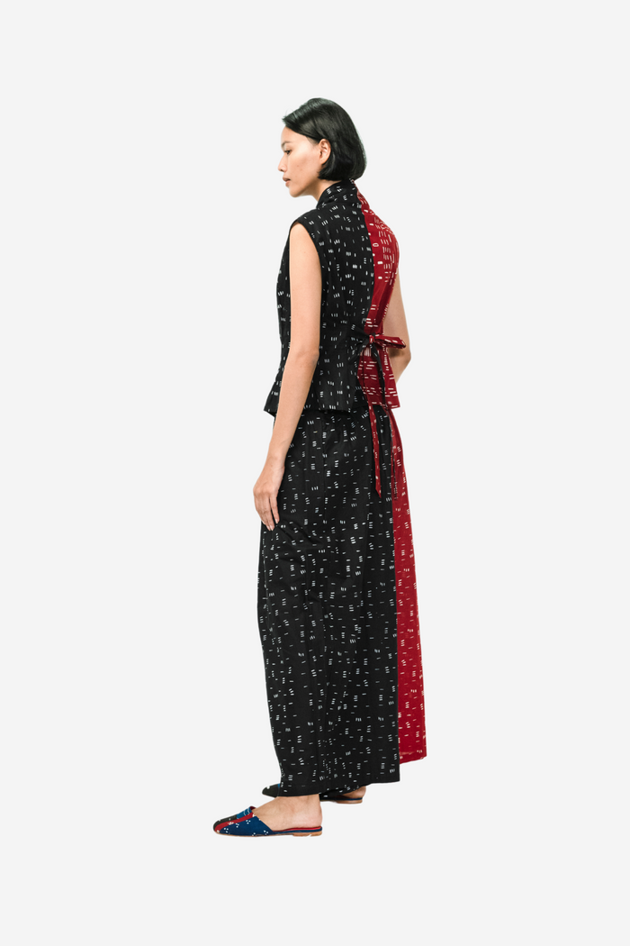 "Bambu" - Two Buttons Maxi Pants