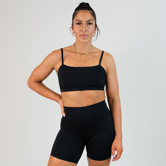 Bandeau Sports Bra - Black