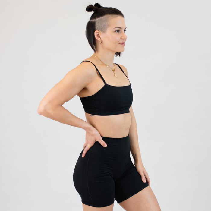 Bandeau Sports Bra - Black