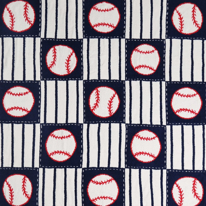Baseball Pattern Cozy Throw Blanket