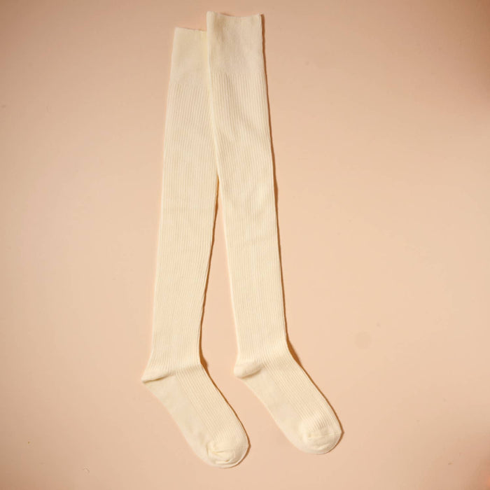Basic Ribbed Over The Knee Socks