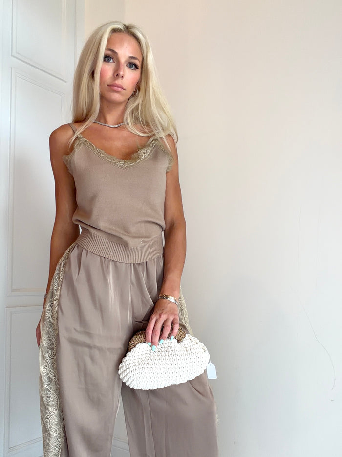 Becky Lace Trim Top