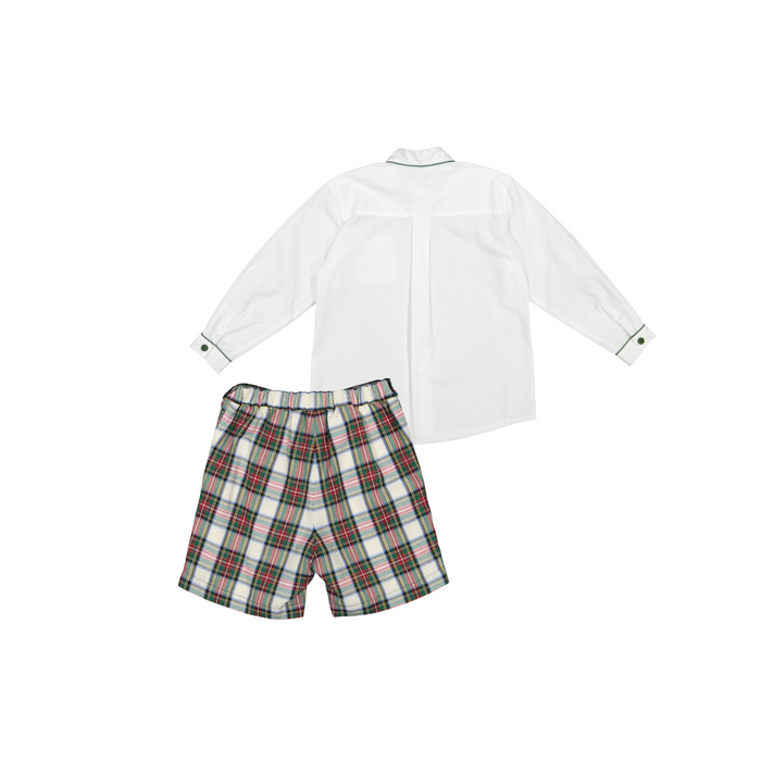 Bennet Mistletoe Boys 2-piece Tartan Set