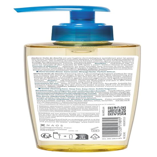 Bioderma Atoderm Huile De Douche Ultra Cleansing Oil,