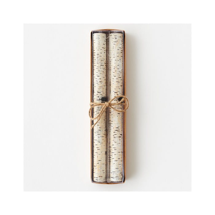 Birch Taper Candles Set of 2