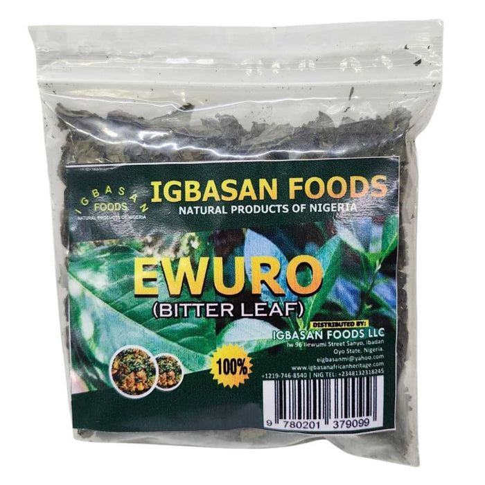 Bitter Leaf, fresh African leafy vegetable commonly used in traditional soups and stews, valued for its distinctive flavor and versatility in everyday cooking.