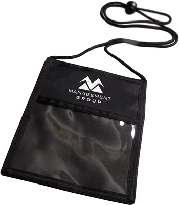 Black 4" x 3" Credential Wallet, Qty = 25