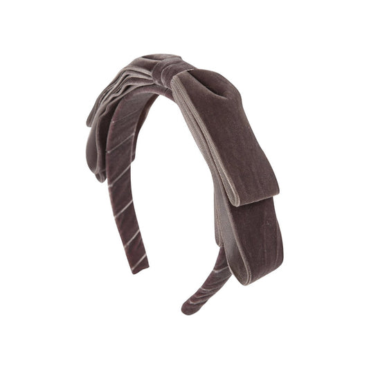 Blair Bow Deep Purple Velvet Headband