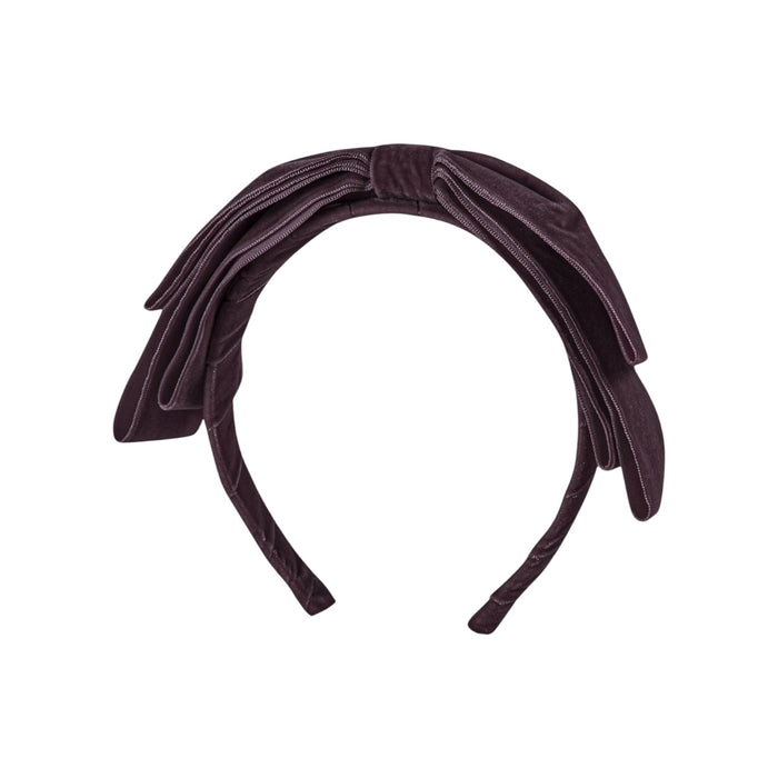 Blair Bow Deep Purple Velvet Headband