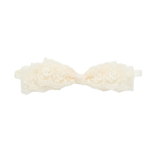 Blair Bow Ivory Lace Headband Wrap
