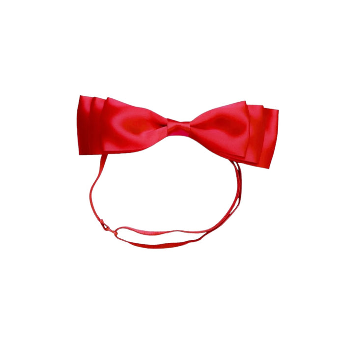 Blair Bow Red Satin Headband Wrap
