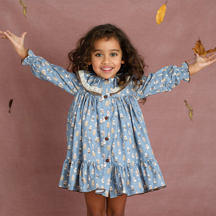 Blue Bears Girl Dress
