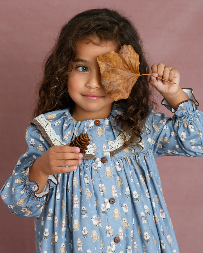 Blue Bears Girl Dress