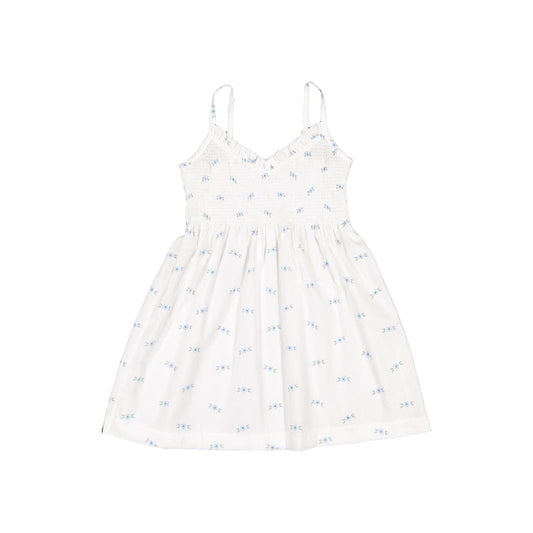 Blue Blossoms Girl Dress