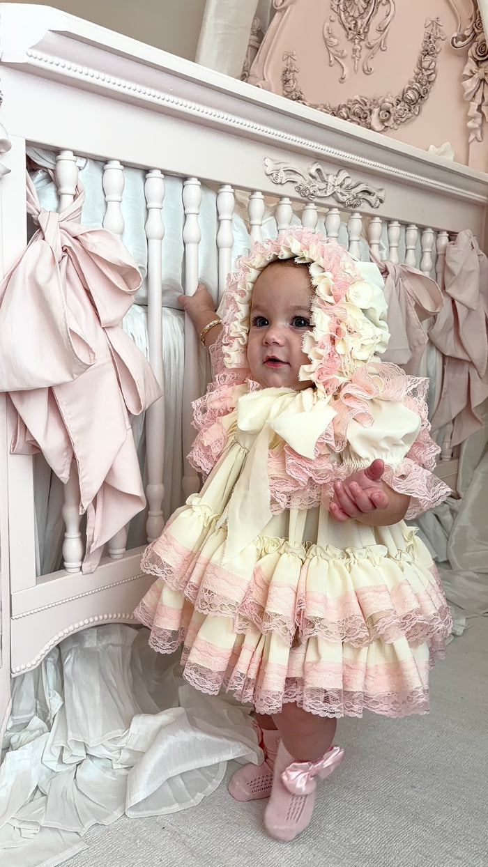 Blushing Rose Heirloom Dress & Bonnet