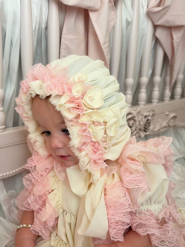 Blushing Rose Heirloom Dress & Bonnet