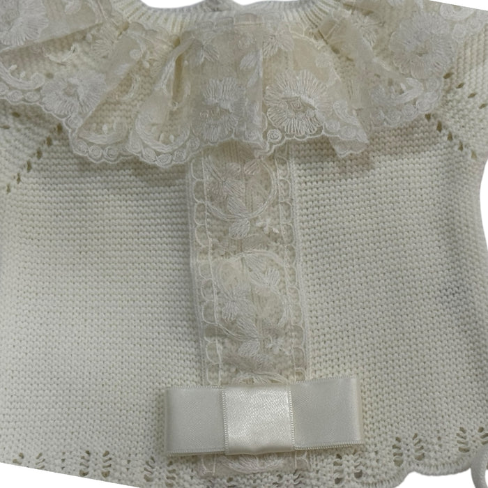 Briggita Luxe Ivory 3-piece Knitted Set