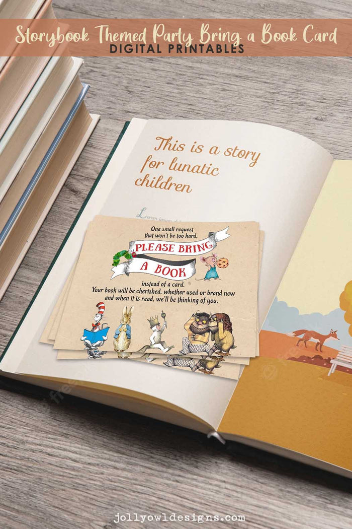 Bring A Book for Book Themed Baby Shower